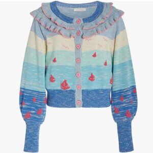 LoveShakeFancy multicolor Myers sweater sailboat cardigan